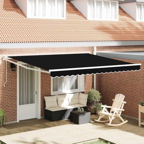 Store rétractable électrique noir 4m contre la chaleur du balcon - 3