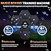 SHXYKZ Music Boxing Machine, Smart Bluetooth Music Boxing Machine with Boxing Gloves for Adults and Kids, Interactive Wall Punching Pad with Intelligent Display Screen for Gift (Black)