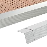 Homgoday Profili Angolari per Decking in Alluminio 170 cm Argento, Armadietto Libreria Vetrina Libreria Verticale Salvaspazio Libreria Scaffale per Soggiorno Ufficio