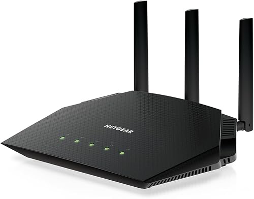 NETGEAR Nighthawk WiFi 6 Router (RAX36) - Solo enrutador, AX3000 3 Gbps velocidad inalámbrica - Internet Gigabit de doble banda - Cubre 2,000 pies