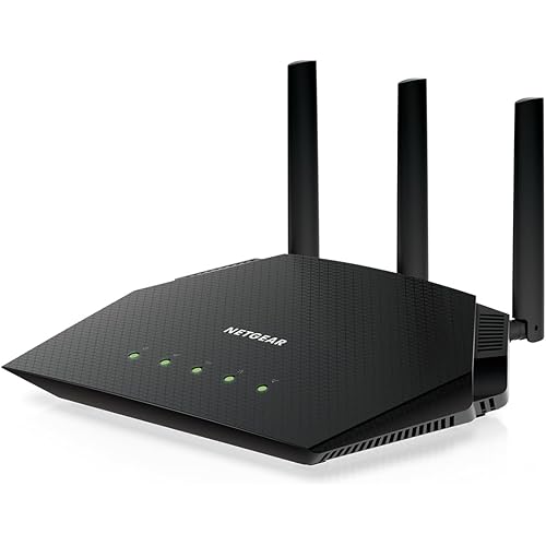 NETGEAR Nighthawk WiFi 6 Router (RAX36) – Security Features, AX3000 3 Gbps Wireless Speed – Dual-Band Gigabit Internet Router – Covers 2,000 sq. ft., 25 Devices – Built-in VPN, USB 3.0, Gaming