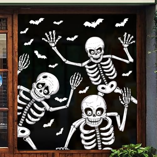 Halloween Window Clings Decals for Glass Decorations, Window Stic...