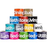 HomeDone Moving Labels 4-Bedroom House, 14 rooms, 420 Stickers