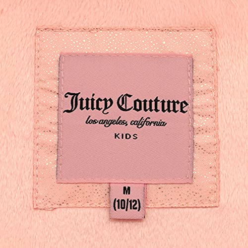 Image of Juicy Couture Girls Coat, Faux Fur Hooded Winter Jacket, Warm Padded Parka Hoodie, Kids Heavyweight Winter Coat