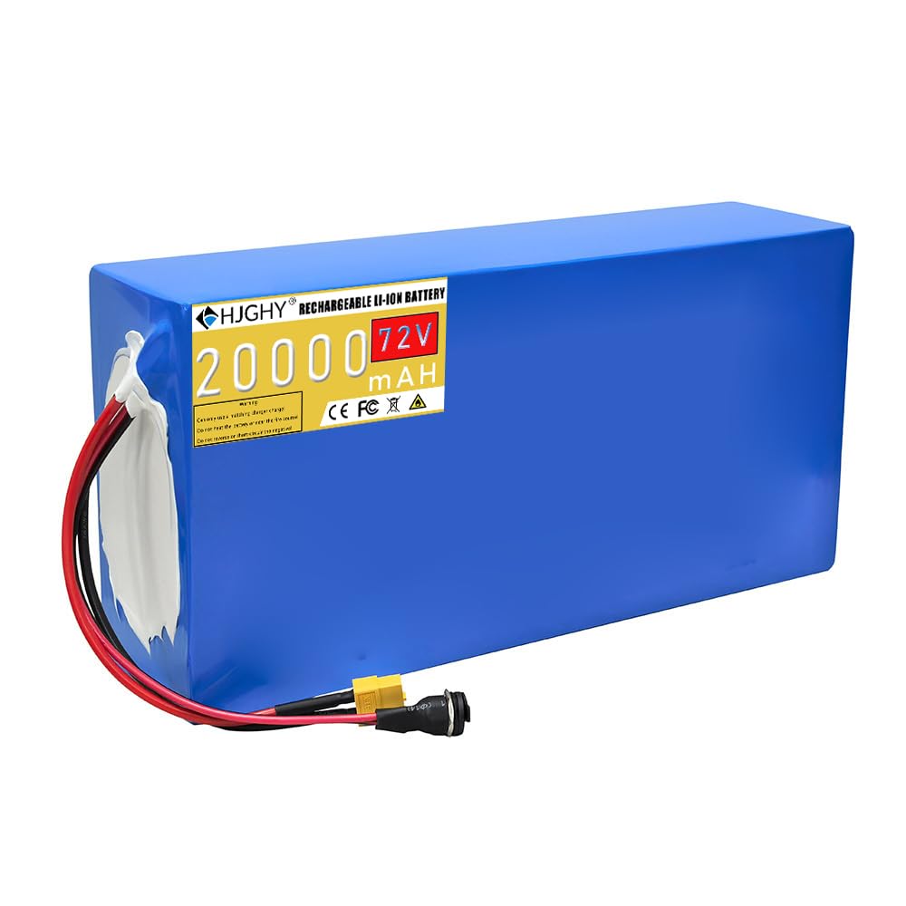 Akumulator litowo-jonowy do motocykla elektrycznego 72 V 20 Ah Akumulator litowo-jonowy PVC 72 V do skutera motocyklowego o mocy 0–1500 W z ładowarką
