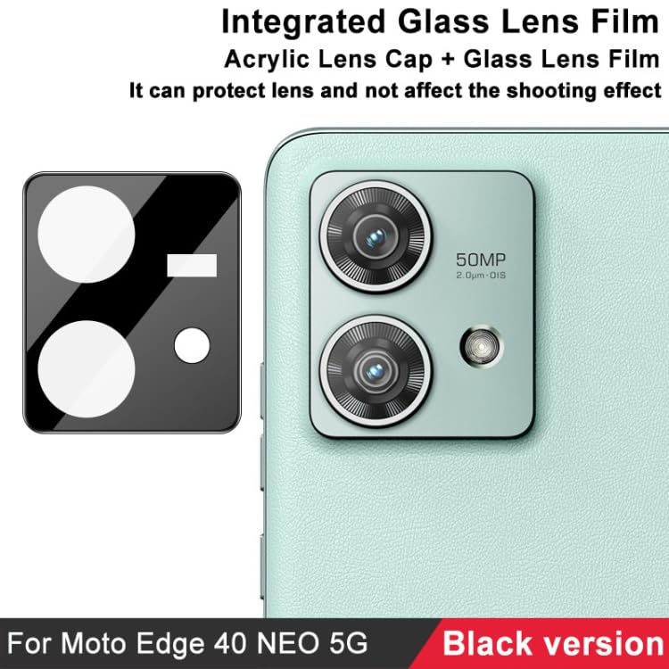Image of Xmon Back Camera Lens Protector for Motorola Edge 40 Neo (1 Pack) Premium Camera Glass Protector Guard, Anti-Scratch, Ultra-Clear, Easy Installation
