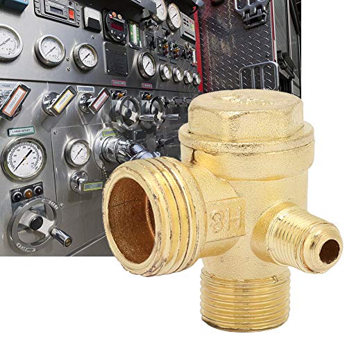3-Port Brass Male Threaded Air Compressor Check Valve Non-Return Thread ...