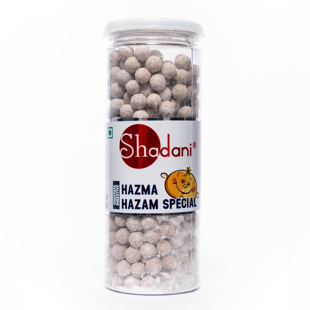 Hazma Hazam Special (Can Of 225g) Hazma Goli | Digestive Special | Hazma Churan After Meal Chooran or Pachak | Tangy Spicy Mango Candy | Soft Chewy Indian Digestive Treat