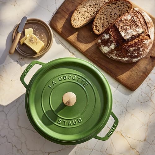 Image of Staub Cast Iron 4-qt Round Dutch Oven - Pistachio