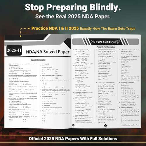 Image of PW ShauryaVeer NDA Book 2026 - End Game for NDA /NA Maths & GAT | 3000+ MCQs with PYQs & Most Probable Questions | Crisp Theory + Mock Tests with Solutions