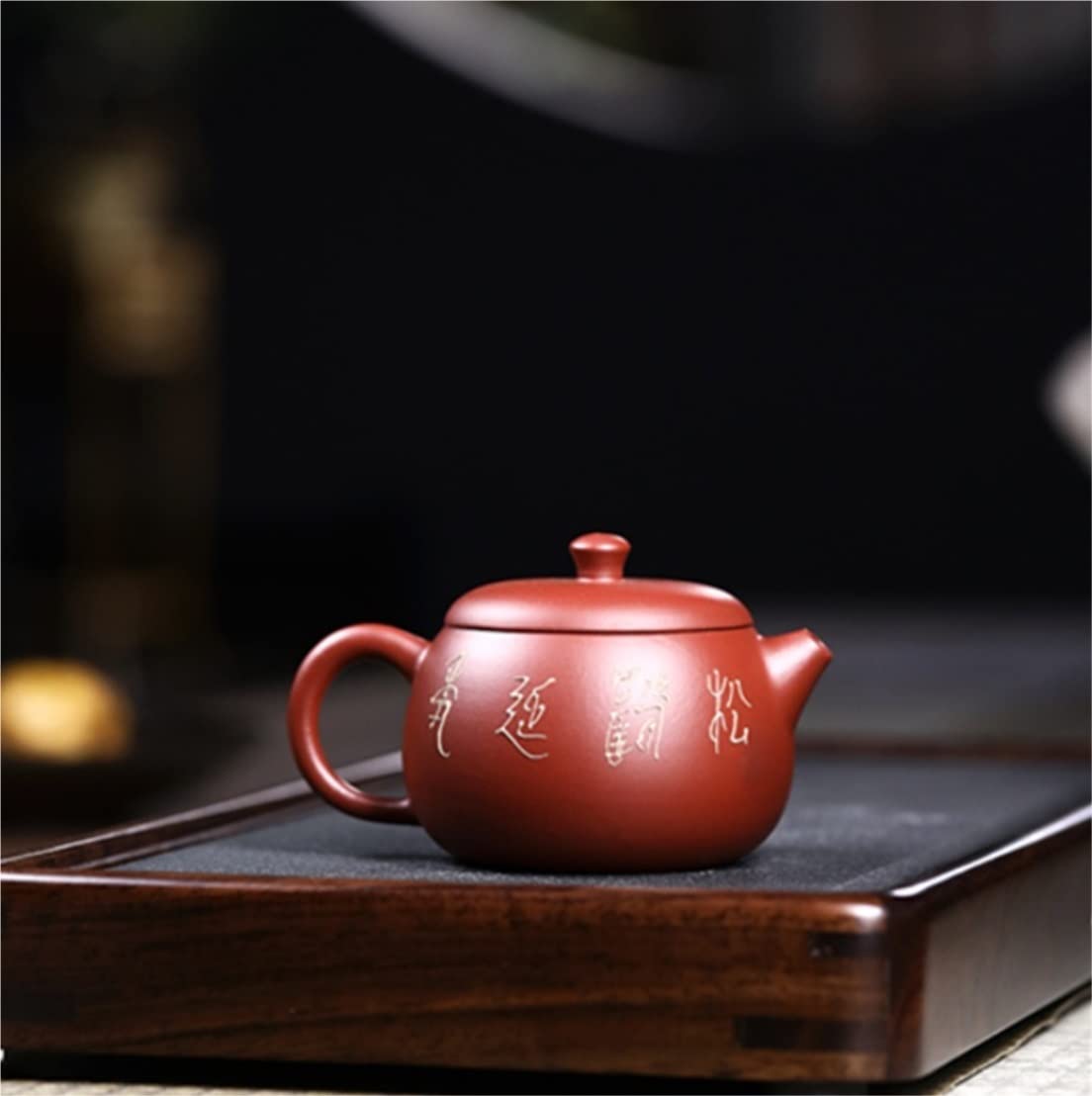 Habrur Theiere Fonte Théière Japonaise Théière 6 Oz/0,18 L Faite À La Main Originale Mine Dahongpao Théière Théière en Argile Violette Théière en Fonte Theiere Japonaise