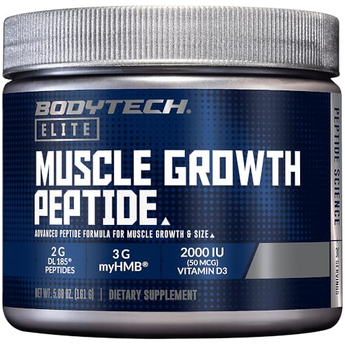 Muscle Growth Peptide Powder with DL 185 Peptides (Dileucine) and myHMB Unflavored (30 Servings)