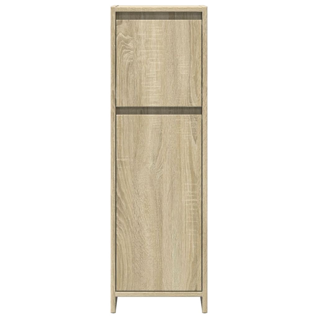 Juego de Muebles de Baño Madera Procesada Sonoma Roble