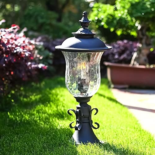Lámpara de pilar de aluminio IP65 exterior con casquillo E27 para terrazas 5