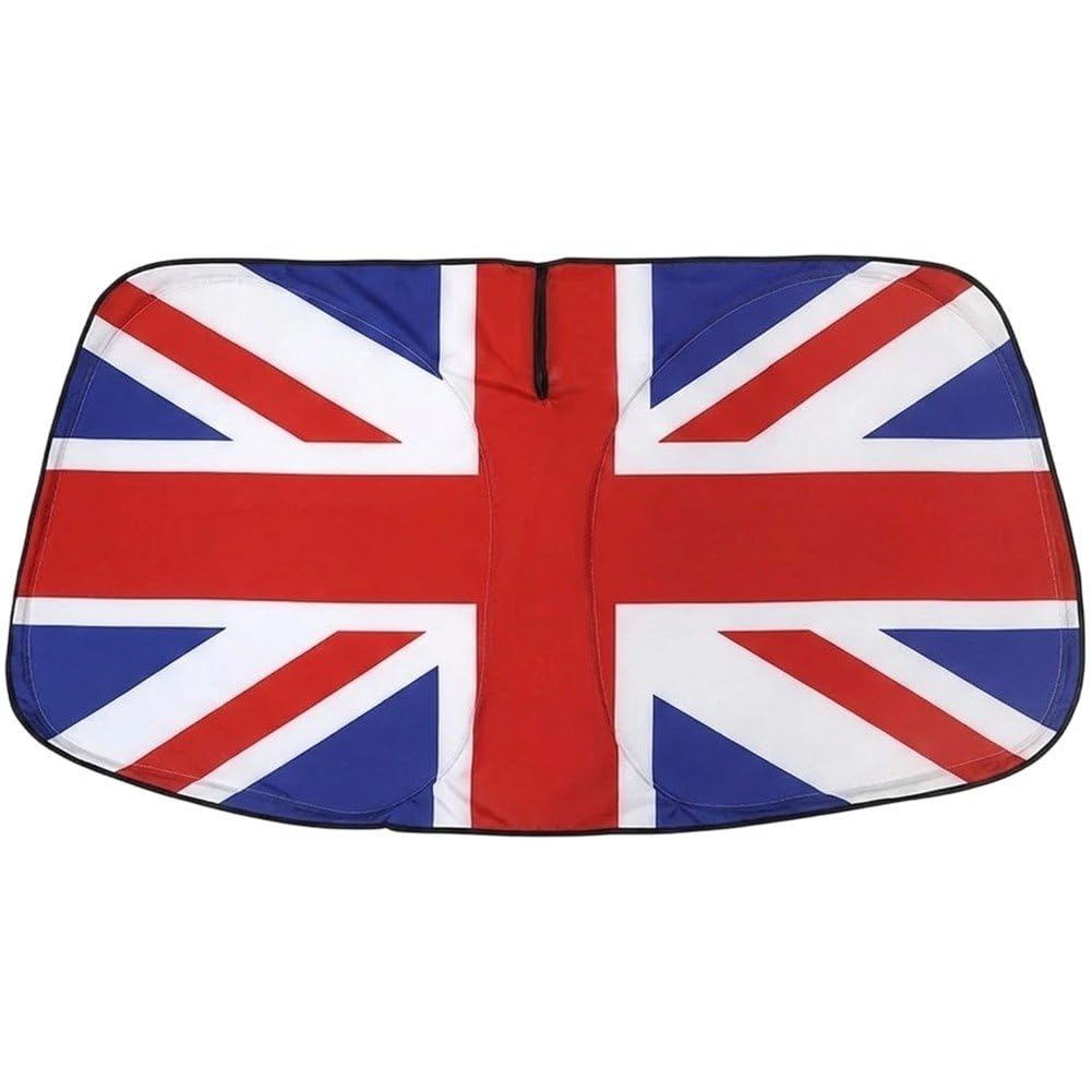 Ppmter Car Windshield Sun Shade, Uk Flag Front Window Sunshades, Car Windscreen Sunshade Sun Visor Protector, Windshield Cover to Keep Your Vehicle Cool