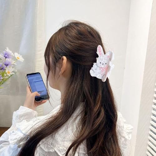 Pinzas para cabello con diseño de conejo Bunny miniatura 6