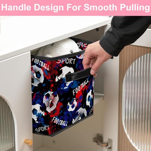 Cube de rangement en tissu avec poignées solides pour dressing modulable