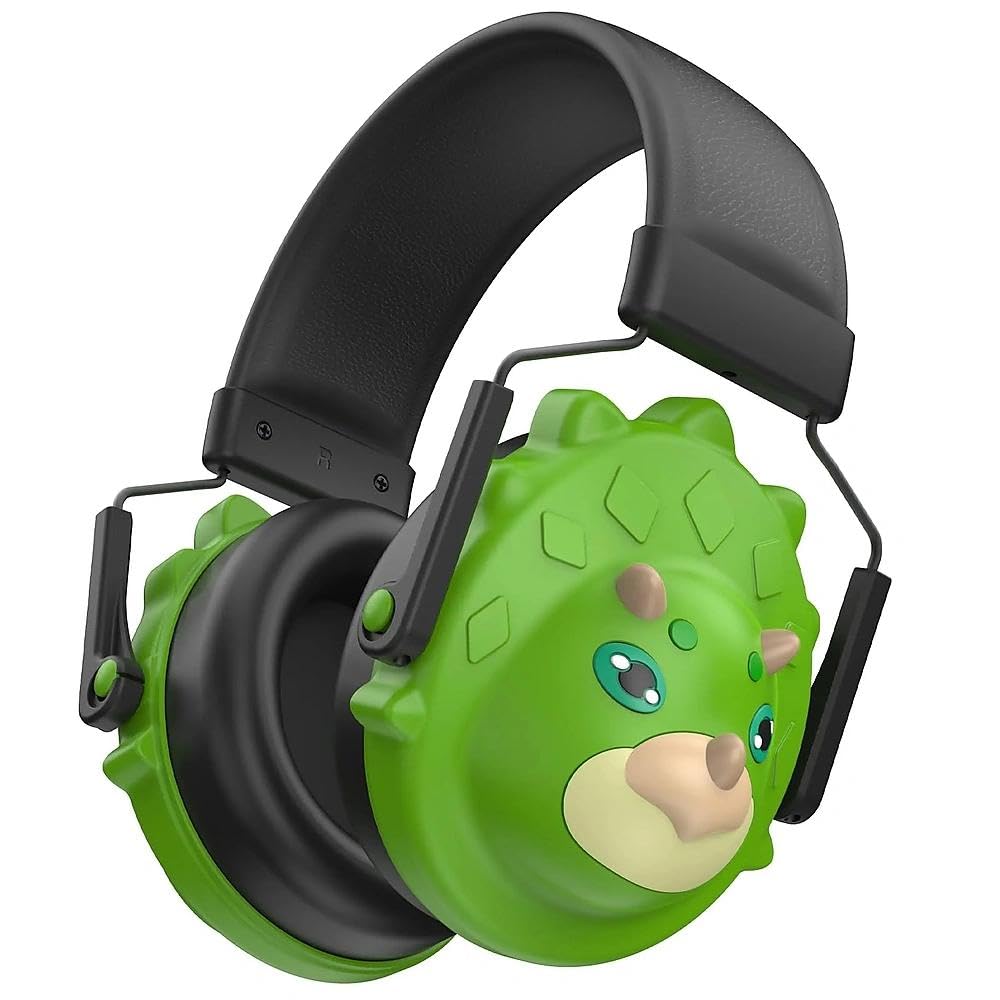 Freeice Noise Cancelling Headphones for Kids, Ear Muffs for Noise Reduction with Dinosaur Shaped, Ear Protection Earmuffs