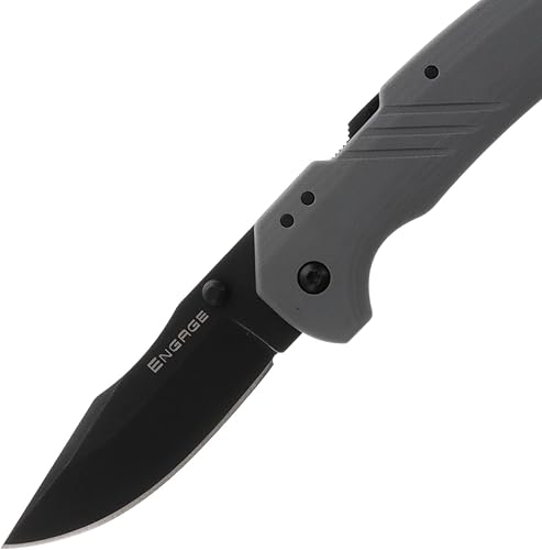 Miniatura 3 de COLD STEEL Engage AUS10A - Cuchillo plegable táctico con mango de 4.25 pulgadas con cierre Atlas de 3 pulgadas
