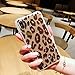 Leopard Case Compatible with iPhone 11 Pro Max, Shiny Rose Gold Glitter Case Ultra Thin Luxury Sparkle Bling Phone Case Hard Back + Soft Silicone Side Cover for iPhone 11 Pro Max 6.5 inch