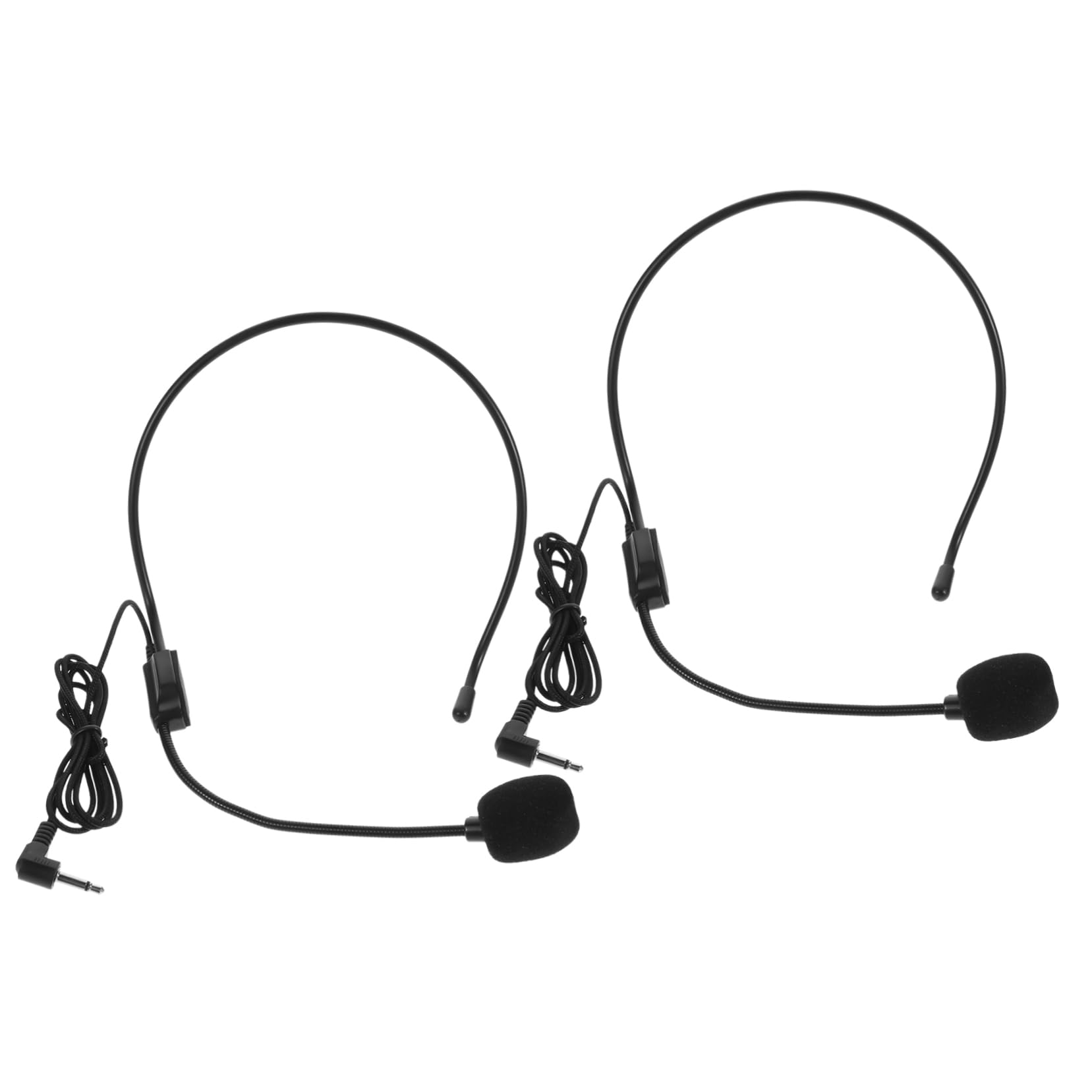 FUNOMOCYA 2Pcs Wired Headset Microphone for Voice Amplifier Unidirectional Vocal Mic for Professional Teaching Lectures and Performances Lightweight Comfortable Design