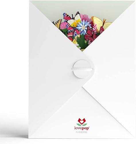 Miniatura 4 de Lovepop Ramo de flores y mariposas de acuarela, ramo de flores de papel de 10.25 x 7.5 pies, tarjeta de felicitación para el día de la madre