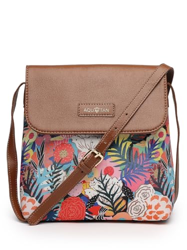 Aquatan Vegan Leather Crossbody Sling Bag for Women