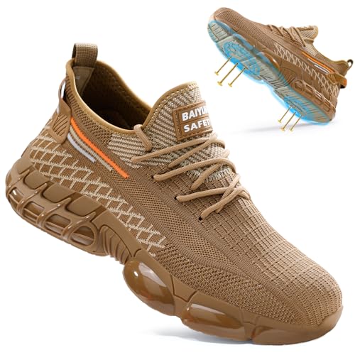 Steel toe shoes for men lightweight work shoes