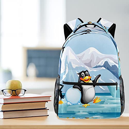 Sac à dos trois adorables pingouins Antarctiques mixte et durable - 6