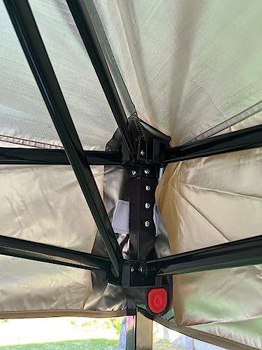Pop Up Gazebo 3Mx3M, Pop Up Tent, Fully Waterproof, All Weather Gazebo ideal for Outdoor Party Camping (Khaki) - Image 3