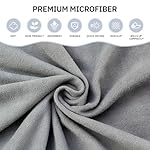 Hot Yoga Towel, Non-Slip Thicker Hot Yoga Mat Towel with Corner Pockets, 25"x72", Microfiber Sweat Absorbent, Perfect for Hot Yoga, Bikram, Pilates and Yoga Mats (Grey, 72x25 inches) - Image 3
