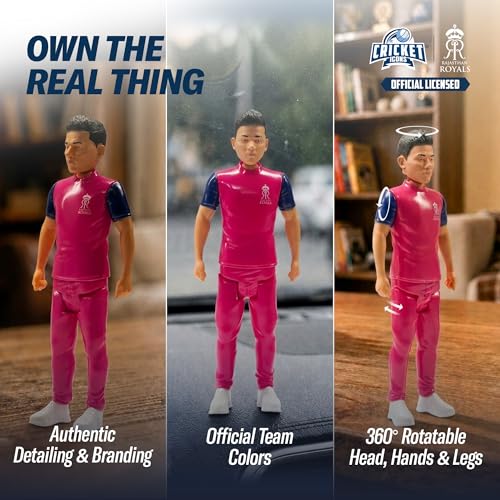 Image of Action Figure, 7 Inch Yashasvi Jaiswal | IPL Edition, 360 Rotatable Head, For Fans & Collectors