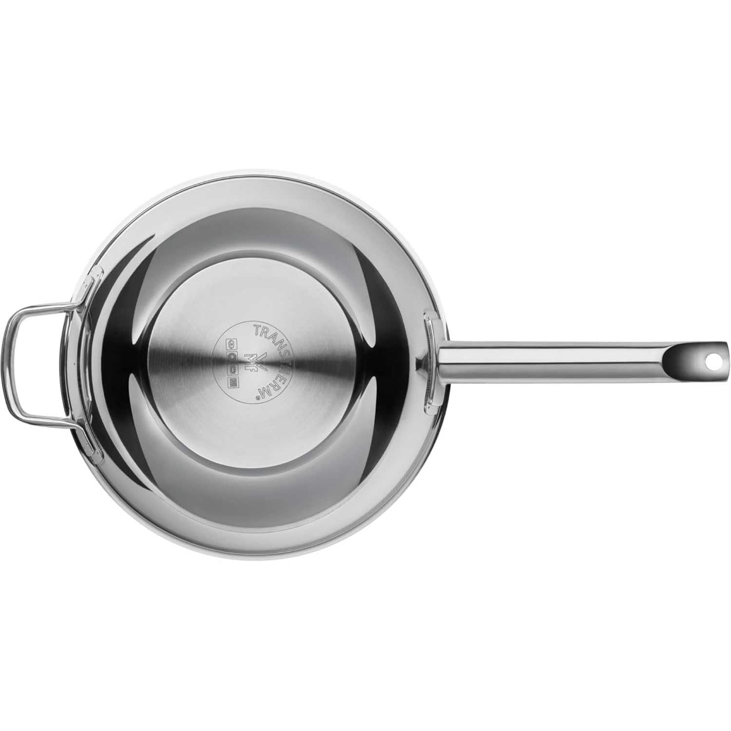 WMF Durado wok padella a induzione 28 cm, rivestimento antiaderente, adatto a tutti i fuochi di corrente, adatto per forno fino a 260 °C, wok in acciaio inox