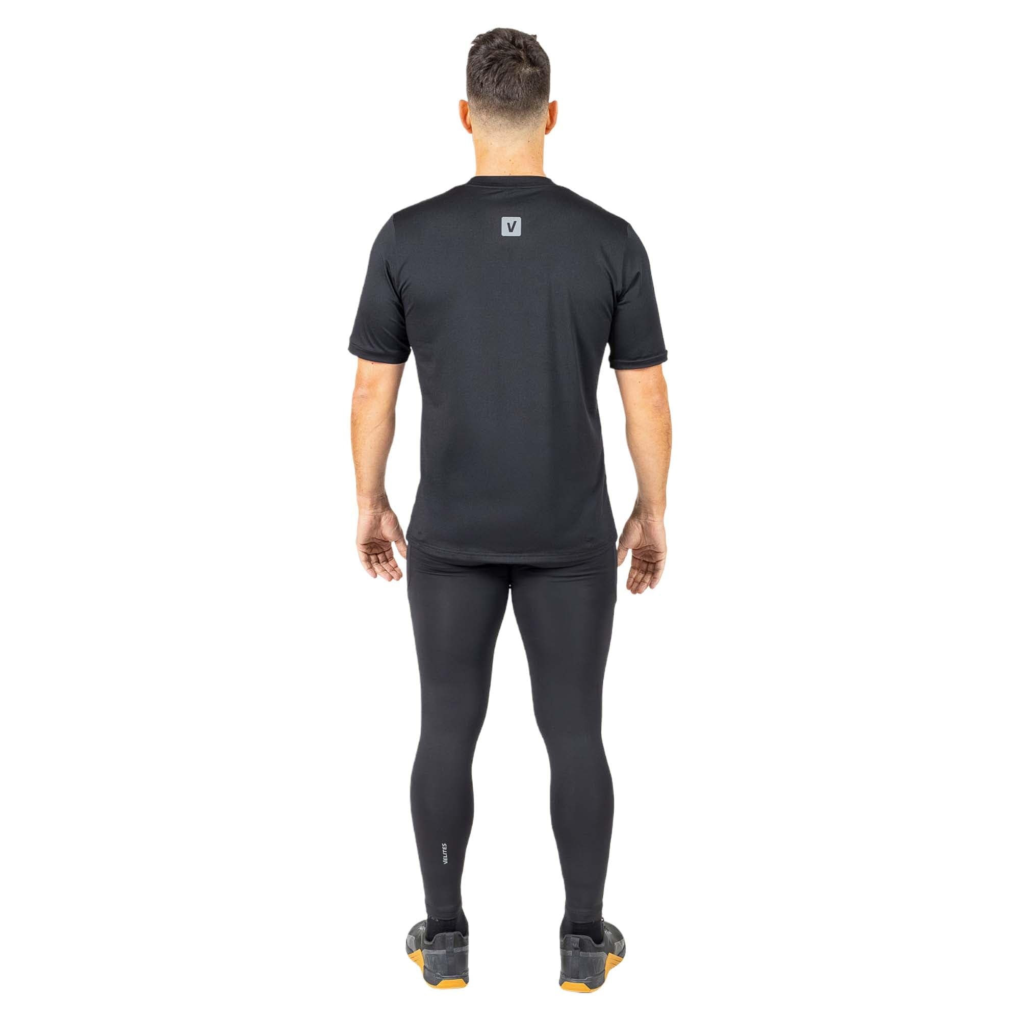 Velites - Męskie legginsy sportowe Holo Oficjalne gry Crossfit Games - Wysoka kompresja projekt techniczny