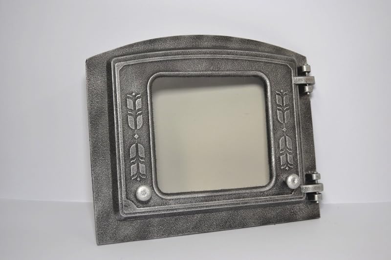Euro SEZAM DZP18 DZP18-37 x 31 cm - Puerta para Horno de Piedra y Pizza - Diestros - Hierro Fundido