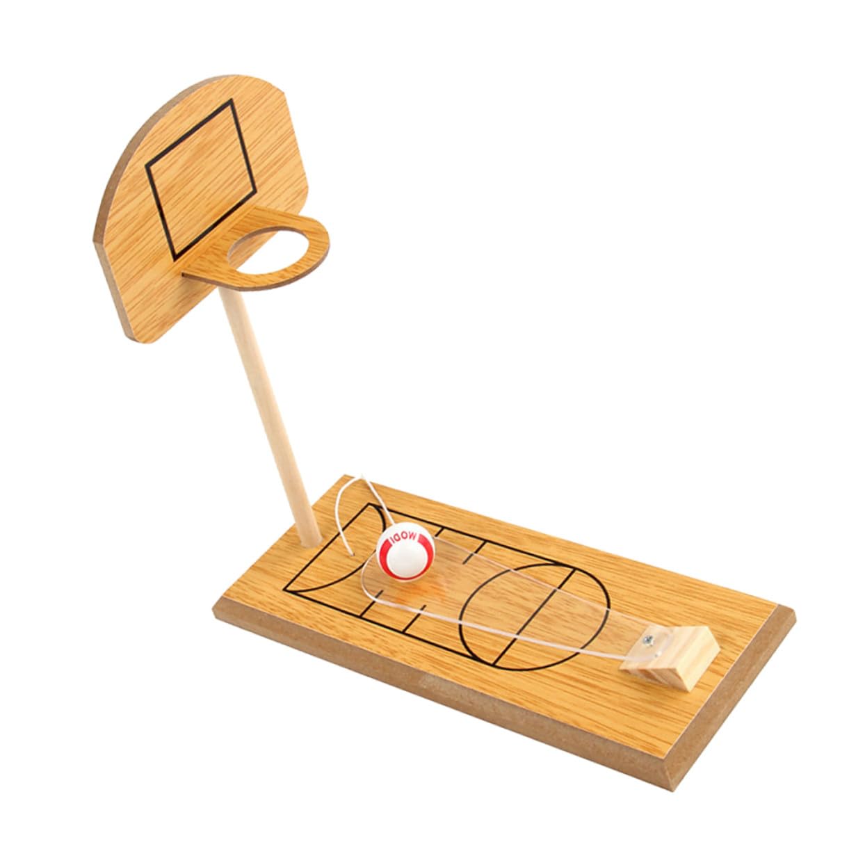 ERINGOGO Mini Jeu de Basket Bois pour Table Sportif Interactif Parent-garçon Fille Mini Panier Basket Garçon Fille Développe Coordination Main-œil et