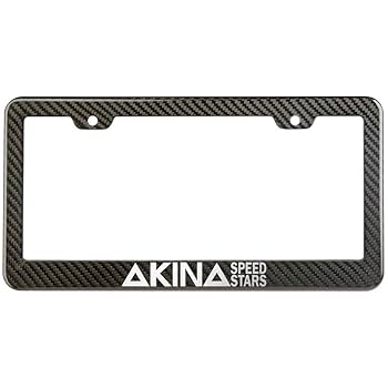 Amazon.com: AKINA Speed Stars Kanji FUKIWARA License Plate