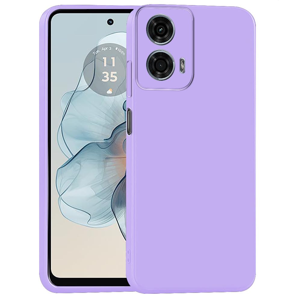 amazon basics Mobile Cover for Motorola Moto G34 5G / G45 5G | Full Camera Protection | Premium Liquid Silicon Case | Flexible Bumper Case for Motorola Moto G34 5G / G45 5G (Purple) (B0D5WH985F) Amazon Price History, Amazon Price Tracker