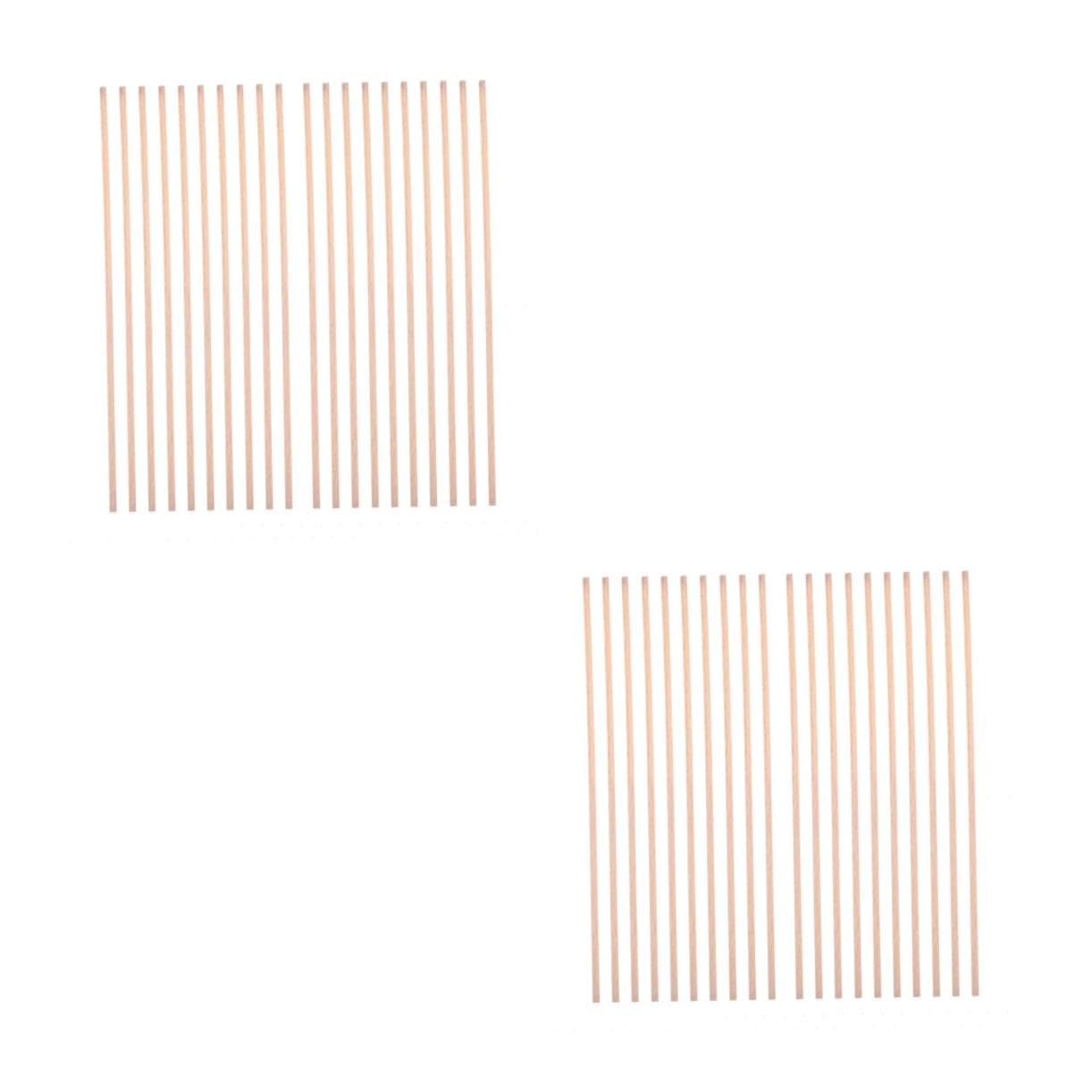 Gadpiparty 2sets Oxygen Combustion Experimental Tools Small Lab Wood Rods Kiln Dried Hardwood Sticks for School Project 20pcs*2