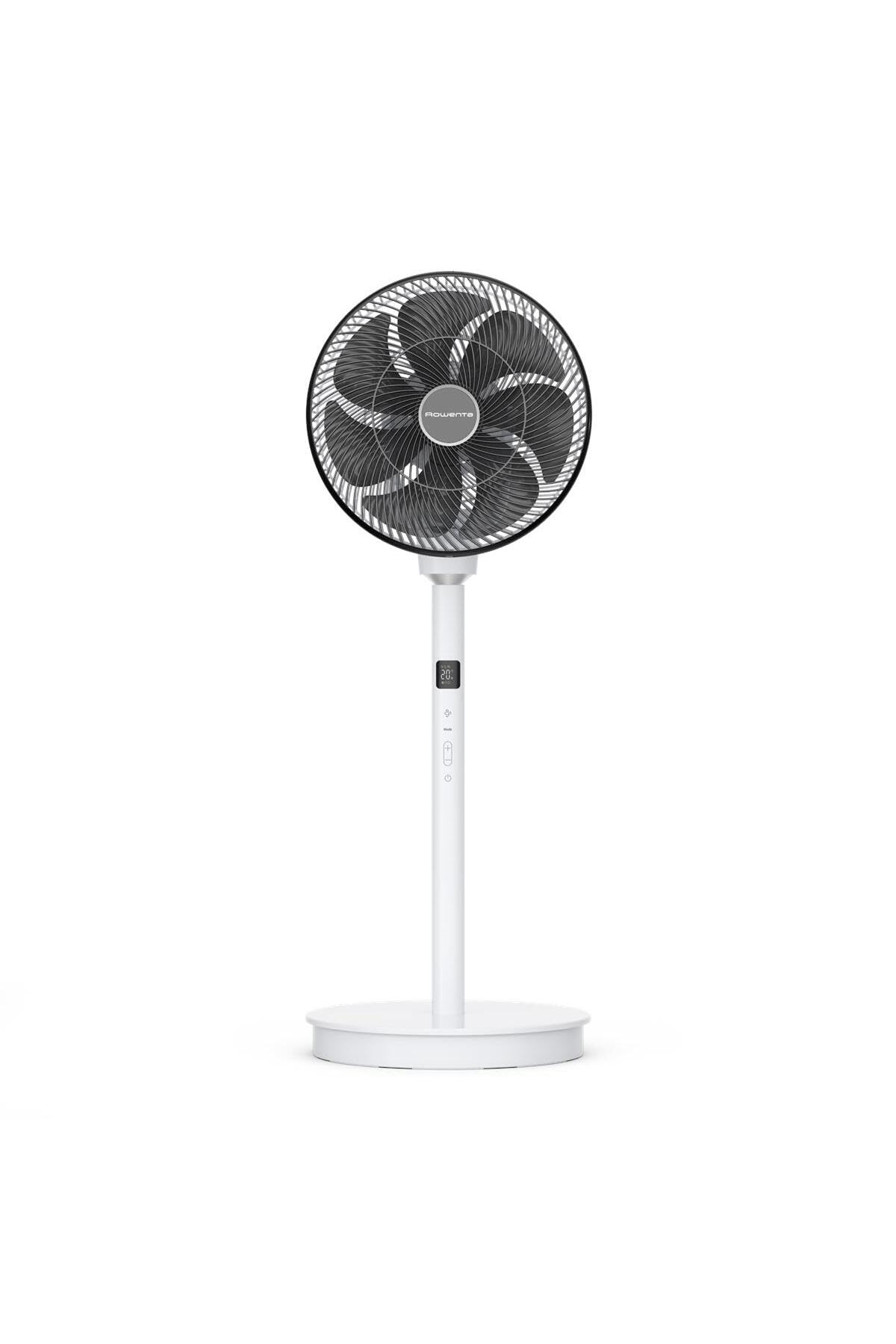 Rowenta Ventilatore a piantana Turbo Swift Silence, rinfrescante intenso, estremamente silenzioso con soli 20 dB(A), oscillazione multidirezionale, modalità silenziosa (Ricondizionato)