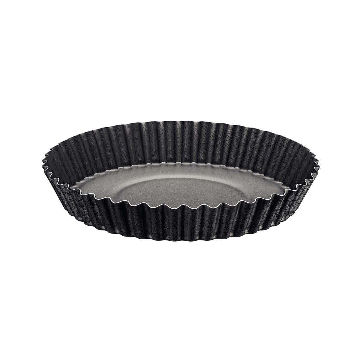 Tramontina Brasil 26cm 1.8L Graphite Aluminum Tart Mold with Interior and Exterior Starflon Max PFOA Free Nonstick Coating