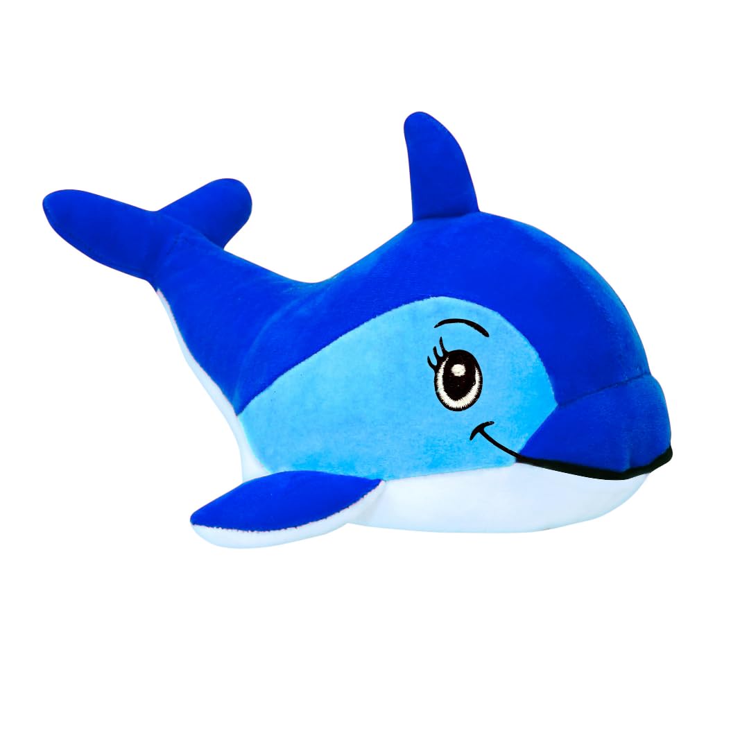TechMax Solution Blue Dolphin Stuffed Animal Plush Toys Soft Lovely Stuff Dolls Plushes for Children Girls Gift Room Décor (B0CST2K2YS) Amazon Price History, Amazon Price Tracker
