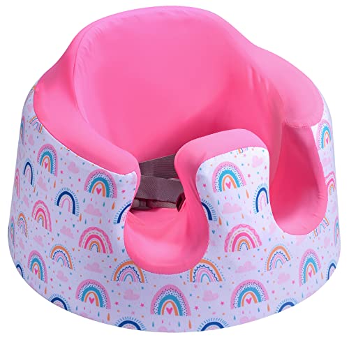 Image of Ice Silk Seat Cover,Compatible with Bumbo Seat,Summer Cooling Seat Cover with Ultra Breathable & Moisture Wicking, Perfect for Bumbo Seat (Pink)