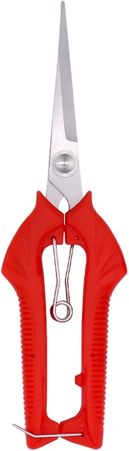 4 Sizes Fruit Picking Scissors Stainless Steel Gardening Tool Scissors Fruit Picking Fruit Thinning Pruning Shears Tools (Color : Large)