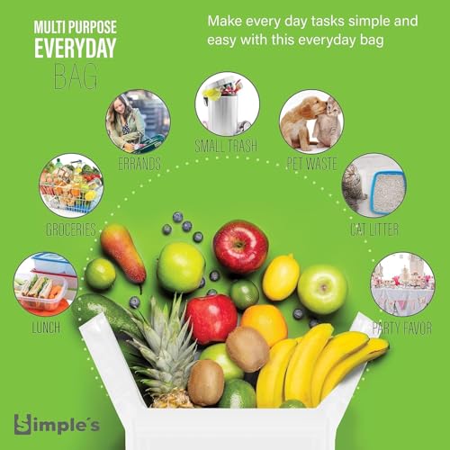 Simple'S PLASTIC BAGS With Handles For Small Business,(50 Count) Very Strong Shopping Bags, Grocery Bags, Plastic T-Shirts Bag thumb #3