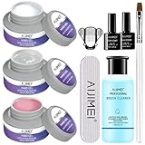 Gel Builder Hard Gel Builder Gel Nail Gel Builder Gel for Nails Gel Extension Nail Kit Hard Gel for Nails Gel Builder for Nails Builder Gel in a Bottle Nail Builder Gel Nail Gel Builder Hard Gel Builder for Nails(setA)