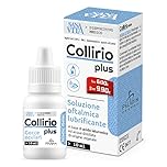 Sanavita Collirio Plus – Soluzione Oftalmica Lubrificante con 0,4% Acido Ialuronico – Dispositivo Medico CE – Idrata, Protegge e Lubrifica la Superficie Oculare – Flacone Multidose 10 ml