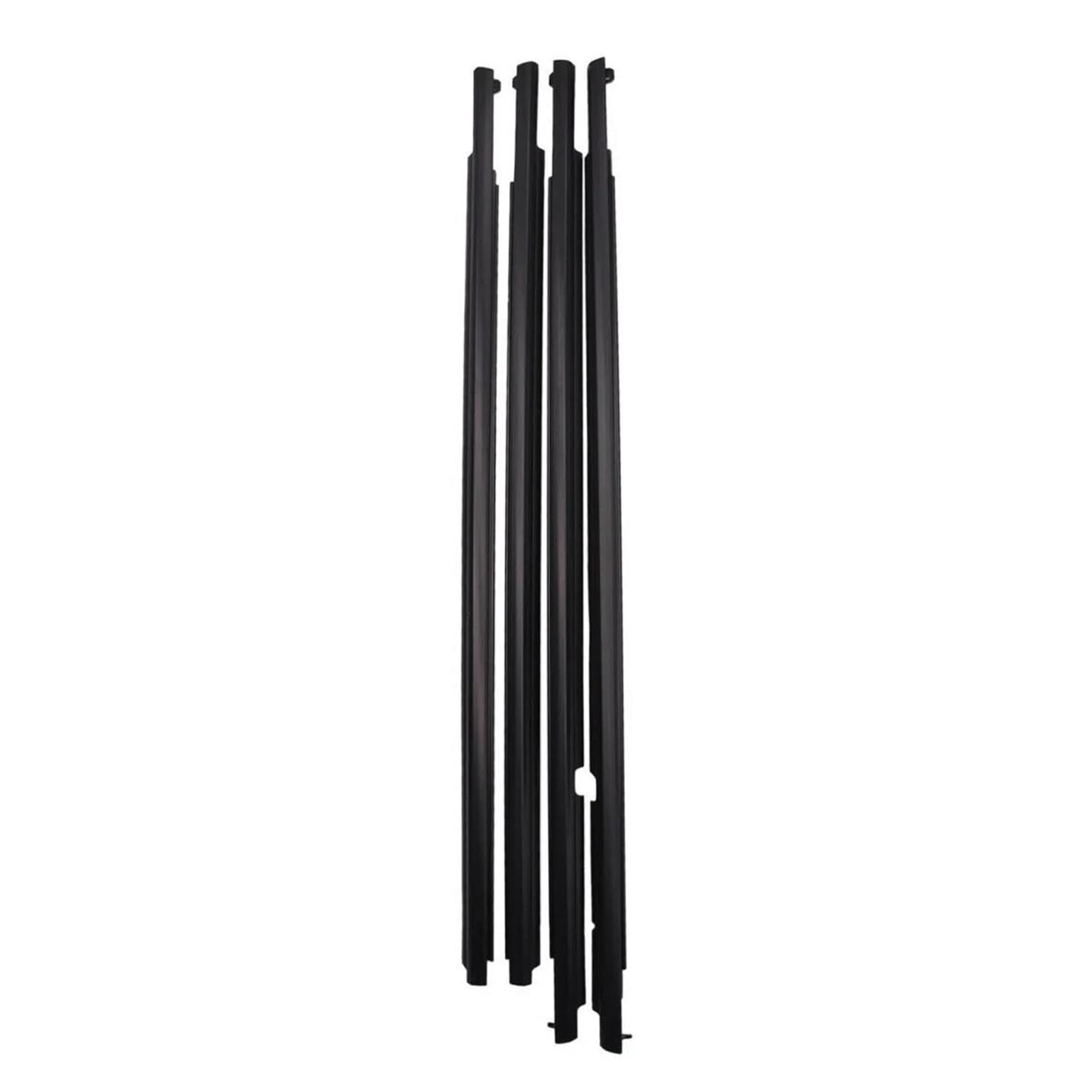 4Pcs Car Window Weatherstrip for Toyota for Land Cruiser 2008-2016 LC200 75710-60070 75720-60070 Rubber(Black)