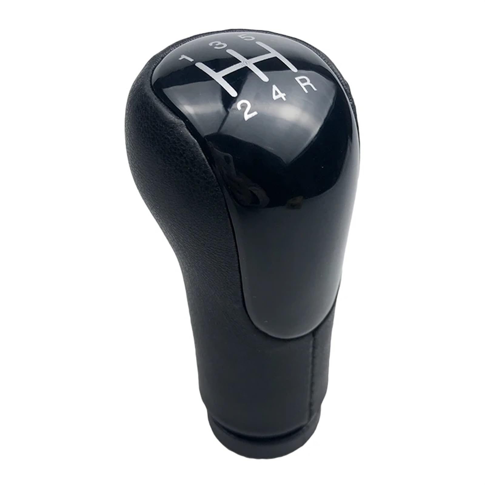 Hsukiho 5 Speed Black Car Shift Knob Cover For Fiesta For Fusion For Transit For Connect 2002-On Gear Shift Knob Lever Shifter Stick Pen Car Interior Accessories(5 Speed Black)