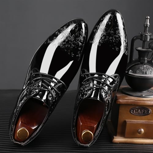 Dress Shoes for Men Oxford Men's Dress Shoes Formal Business Lace-Up Full Grain Leather Minimalist Style2